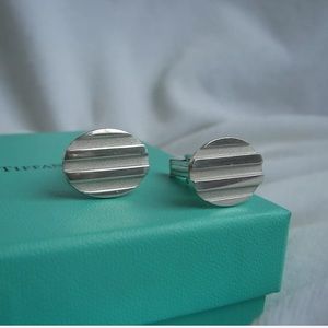 Tiffany & Co. Ribbed Cuff Links